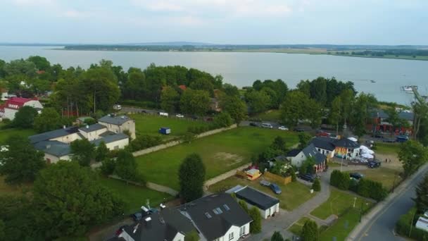 Prachtig Landschap Mielno Piekny Krajobraz Aerial View Polen Hoge Kwaliteit — Stockvideo