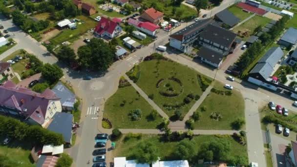 ダウンタウンの景観ウィイスセントラム クラヨブラズ空撮ポーランド 高品質4K映像 — ストック動画