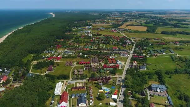 Prachtig Landschap Wicie Piekny Krajobraz Luchtfoto View Polen Hoge Kwaliteit — Stockvideo