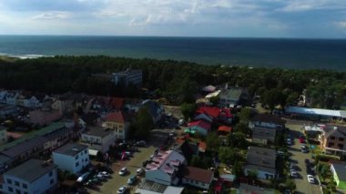 Güzel manzara Dzwirzyno Piekny Krajobraz Hava Manzarası Polonya. Yüksek kalite 4k görüntü