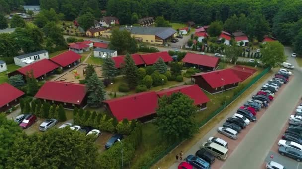 Apartamentos Lazy Apartamenty Domki Aerial View Poland Imagens Alta Qualidade — Vídeo de Stock
