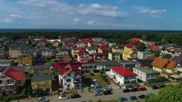 Dzwirzyno Krajobraz Domy Aerial View Poland 高质量的4K镜头 — 图库视频影像