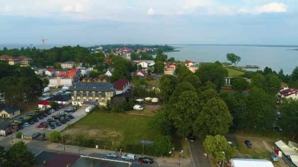 Gyönyörű Táj Mielno Piekny Krajobraz Aerial View Lengyelország Kiváló Minőségű — Stock videók