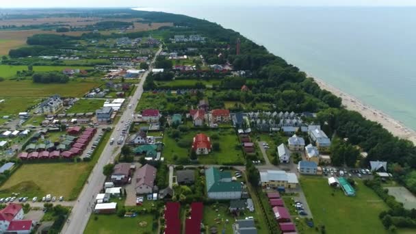 Krásná Krajina Gaski Piekny Krajobraz Aerial View Polsko Vysoce Kvalitní — Stock video