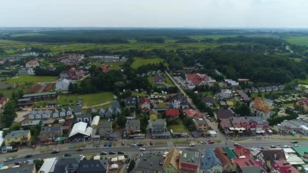 Krásná Krajina Dabki Piekny Krajobraz Aerial View Polsko Vysoce Kvalitní — Stock video