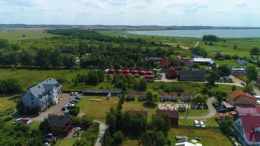 Güzel manzara Wicie Piekny Krajobraz Hava Görüntüsü Polonya. Yüksek kalite 4k görüntü