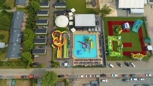 Holiday Golden Resort Aquapark Lazy Flygfoto Polen Högkvalitativ Film — Stockvideo