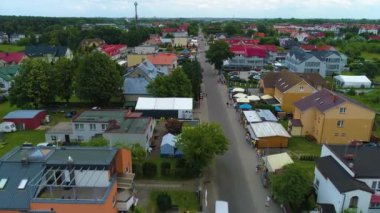 Grzybowo Centrum, Ulica Nadmorska Havayolları Polonya. Yüksek kalite 4k görüntü