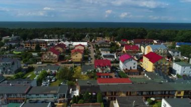 Güzel manzara Dzwirzyno Piekny Krajobraz Hava Manzarası Polonya. Yüksek kalite 4k görüntü