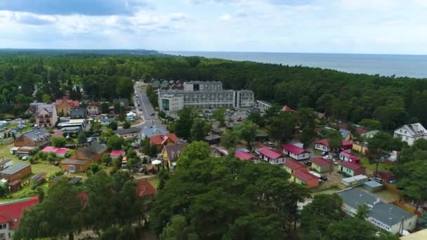아름다운 Pustkowo Piekny Krajobraz Aerial View 폴란드 고품질 — 비디오