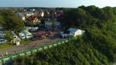 Gözlem Güvertesi Rewal Taras Widokowy Hava Görüntüsü Polonya. Yüksek kalite 4k görüntü