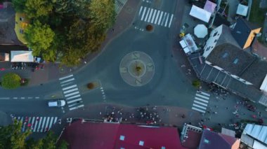 Centrum Rondo Rewal Hava Görüntüsü Polonya. Yüksek kalite 4k görüntü