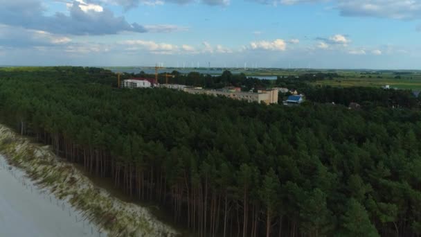 Krásná Krajina Rogowo Piekny Krajobraz Aerial View Polsko Vysoce Kvalitní — Stock video