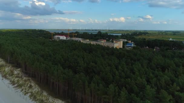 Krásná Krajina Rogowo Piekny Krajobraz Aerial View Polsko Vysoce Kvalitní — Stock video