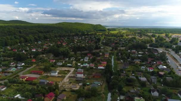 Όμορφο Τοπίο Miedzyzdroje Piekny Krajobraz Aerial View Πολωνία Υψηλής Ποιότητας — Αρχείο Βίντεο