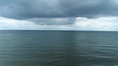 Baltık Denizi Lukecin Morz Baltyckiea Hava Görüntüsü Polonya. Yüksek kalite 4k görüntü