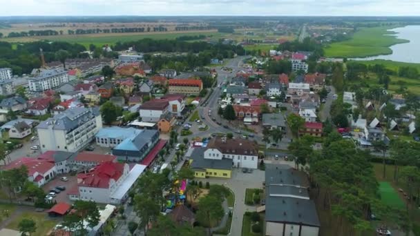 Vackra Landskap Dziwnowek Piekny Krajobraz Flygfoto Polen Högkvalitativ Film — Stockvideo