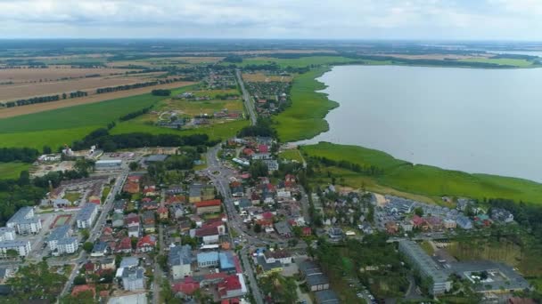 Prachtig Landschap Dziwnowek Piekny Krajobraz Luchtfoto View Polen Hoge Kwaliteit — Stockvideo