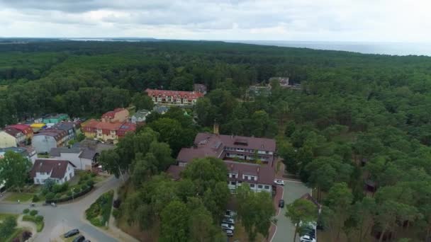 Peisaj Frumos Lukecin Piekny Krajobraz Aerial View Polonia Imagini Înaltă — Videoclip de stoc
