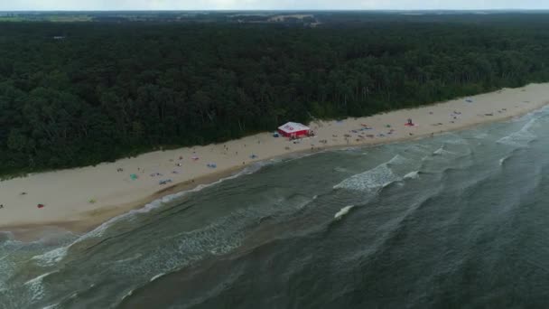 플라자 Morze Baltyckiea Aerial View Poland 고품질 — 비디오
