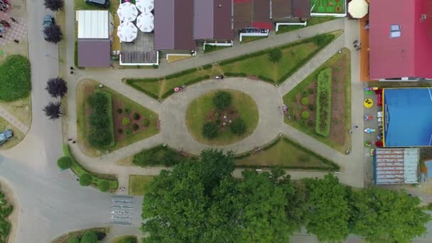 Top Downtown Lukecin Centrum Aerial View Πολωνία Υψηλής Ποιότητας Πλάνα — Αρχείο Βίντεο