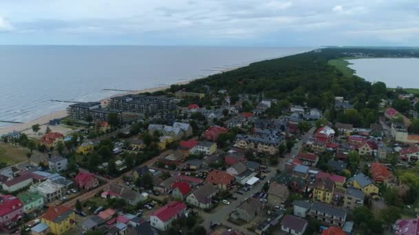美丽的风景Dziwnow Piekny Krajobraz Aerial View Poland 高质量的4K镜头 — 图库视频影像