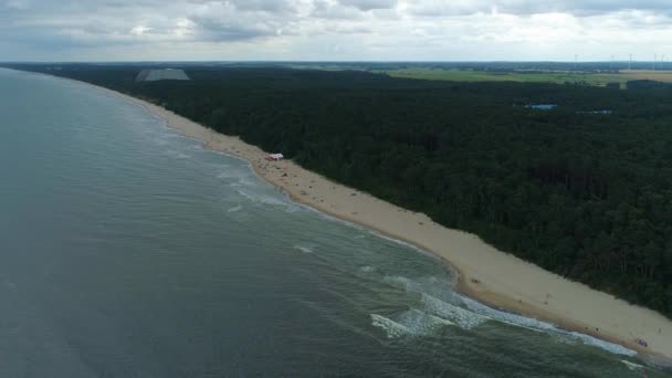플라자 Morze Baltyckiea Aerial View Poland 고품질 — 비디오