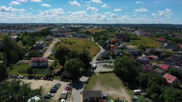 Beautiful Landscape Mechelinki Piekny Krajobraz Aerial View Poland High Quality — Stock Video