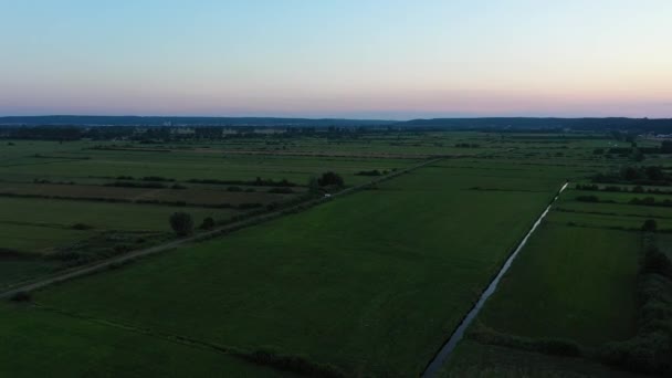 Nature Reserve Beka Rezerwat Przyrody Aerial View Poland High Quality — Stock Video