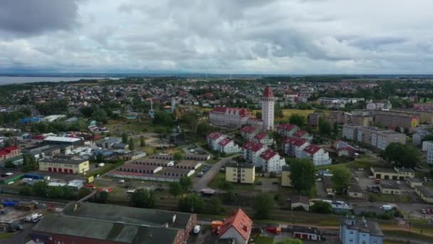 Frumos Peisaj Wladyslawowo Krajobraz Aerial View Polonia Imagini Înaltă Calitate — Videoclip de stoc
