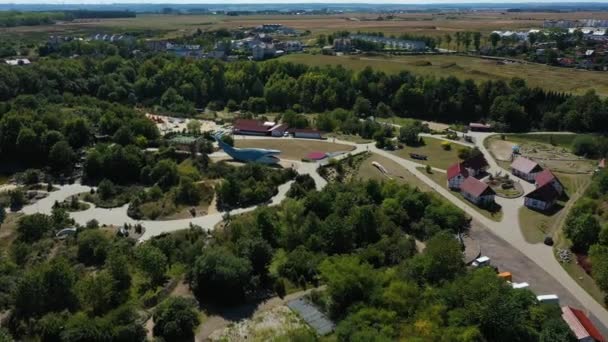 Ocean Park Wladyslawowo Aerial View Polen Hoge Kwaliteit Beeldmateriaal — Stockvideo