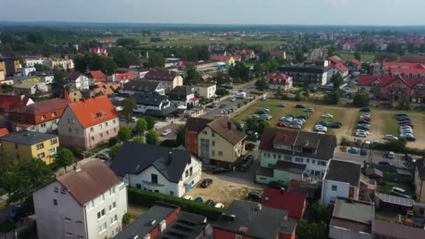 Beautiful Landscape Leba Piekny Krajobraz Aerial View Poland 고품질 — 비디오