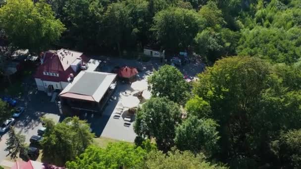 Aussichtspunkt Jastrzebia Gora Punkt Widokowy Luftaufnahme Polen Hochwertiges Filmmaterial — Stockvideo