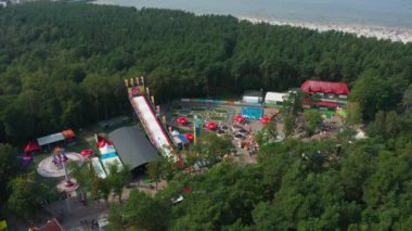Discovery Park Leba Hava Manzarası Polonya. Yüksek kalite 4k görüntü