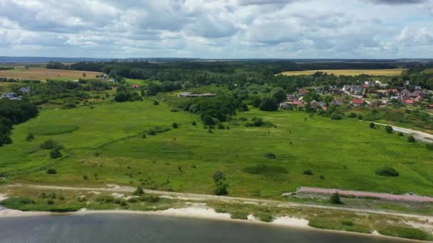 Güzel Manzara Oslonino Krajobraz Hava Manzarası Polonya Yüksek Kalite Görüntü — Stok video
