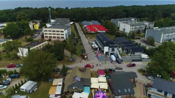 Seaside Ξενοδοχεία Dabki Morze Hotele Aerial View Πολωνία Υψηλής Ποιότητας — Αρχείο Βίντεο