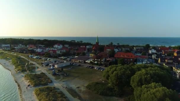 Güzel Manzara Kuznica Piekny Krajobraz Hava Manzarası Polonya Yüksek Kalite — Stok video