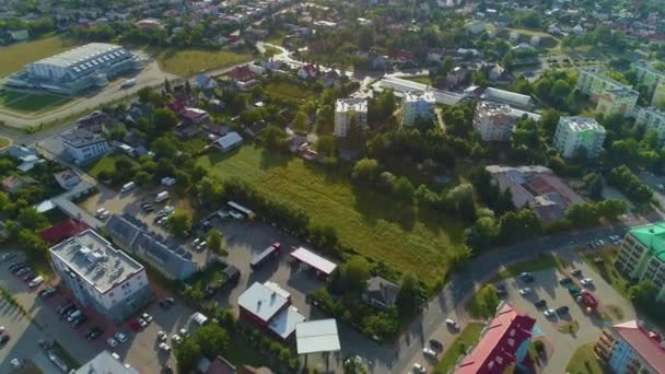 Biala Podlaska Nın Güzel Panoraması Jagiellonskie Hava Manzarası Polonya Yüksek — Stok video