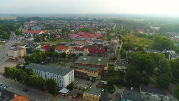 Bellissimo Paesaggio Puck Piekny Krajobraz Vista Aerea Polonia Filmati Alta — Video Stock