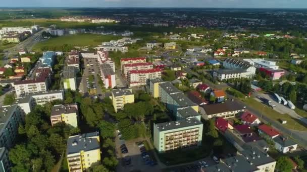 Housing Estate Osiedle Jagiellonskie Biala Podlaska Vista Aerea Polonia Filmati — Video Stock