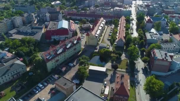 Club Fun Gyerekeknek Gniezno Klub Zabawa Aerial View Lengyelország Kiváló — Stock videók