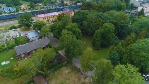 Ostroleka Dworzec Kolejowy航观波兰火车站 高质量的4K镜头 — 图库视频影像