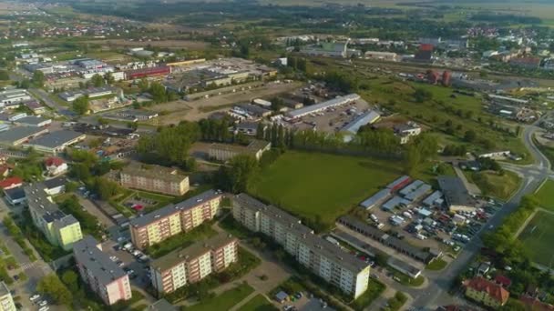 Schönes Panorama Stargard Piekny Krajobraz Luftaufnahme Polen Hochwertiges Filmmaterial — Stockvideo