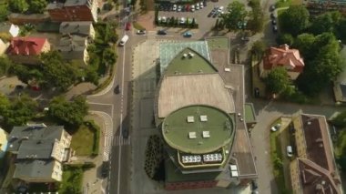 Kültür Merkezi Wejherowo Centrum Kultury Filarmoni Havacılık Görünümü Polonya. Yüksek kalite 4k görüntü