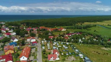 Güzel manzara Rowy Piekny Krajobraz Hava Görüntüsü Polonya. Yüksek kalite 4k görüntü