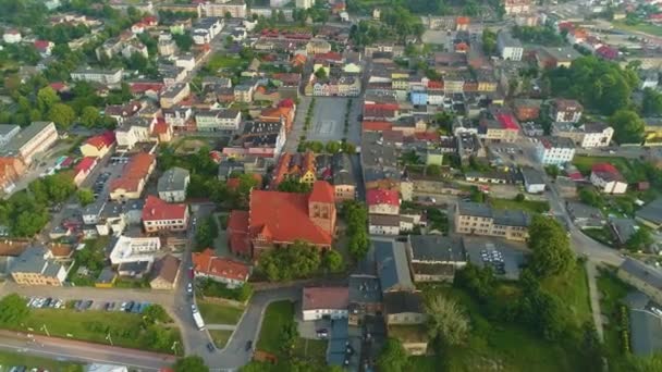 美丽的风景普克 皮克尼 克拉乔拉兹 波兰中央航空景观 高质量的4K镜头 — 图库视频影像
