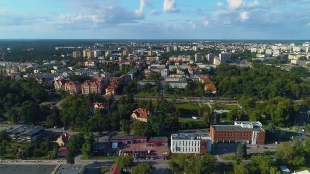Όμορφο Τοπίο Torun Krajobraz Αεροφωτογραφία Πολωνία Υψηλής Ποιότητας Πλάνα — Αρχείο Βίντεο
