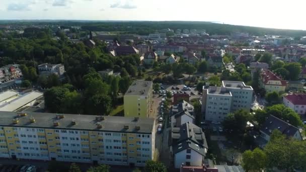 Vackra Landskap Ustka Piekny Krajobraz Flygfoto Polen Högkvalitativ Film — Stockvideo