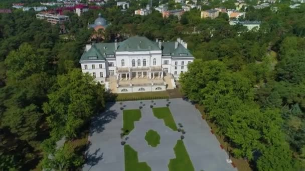 High School Otwock Liceum Galczynskiego Aerial View Poland Кадри Високої — стокове відео