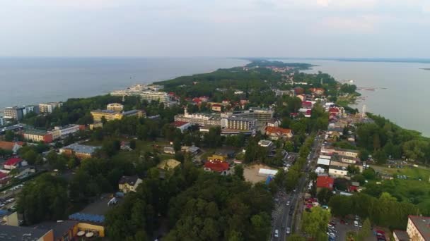 아름다운 Mielno Piekny Krajobraz Aerial View 폴란드 고품질 — 비디오